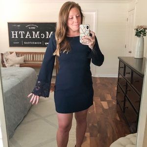 Navy long sleeve dress